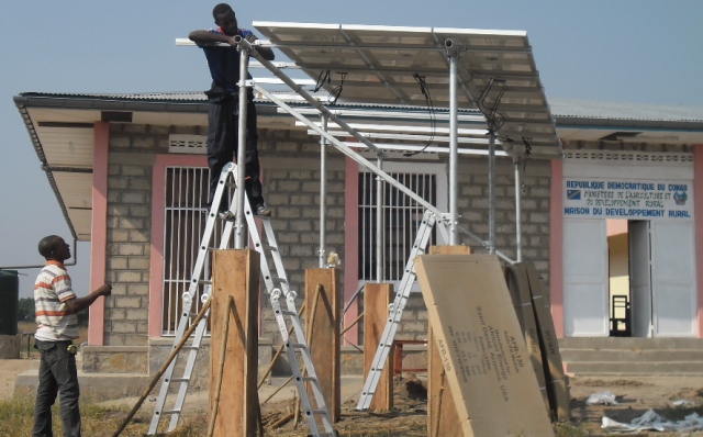 Installation d'un site solaire à Mbuji-Mayi